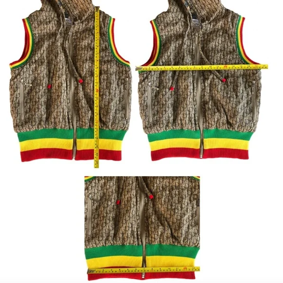 Christian Dior by John Galliano Hooded Rasta Puffer Vest - Picture 13 of 13